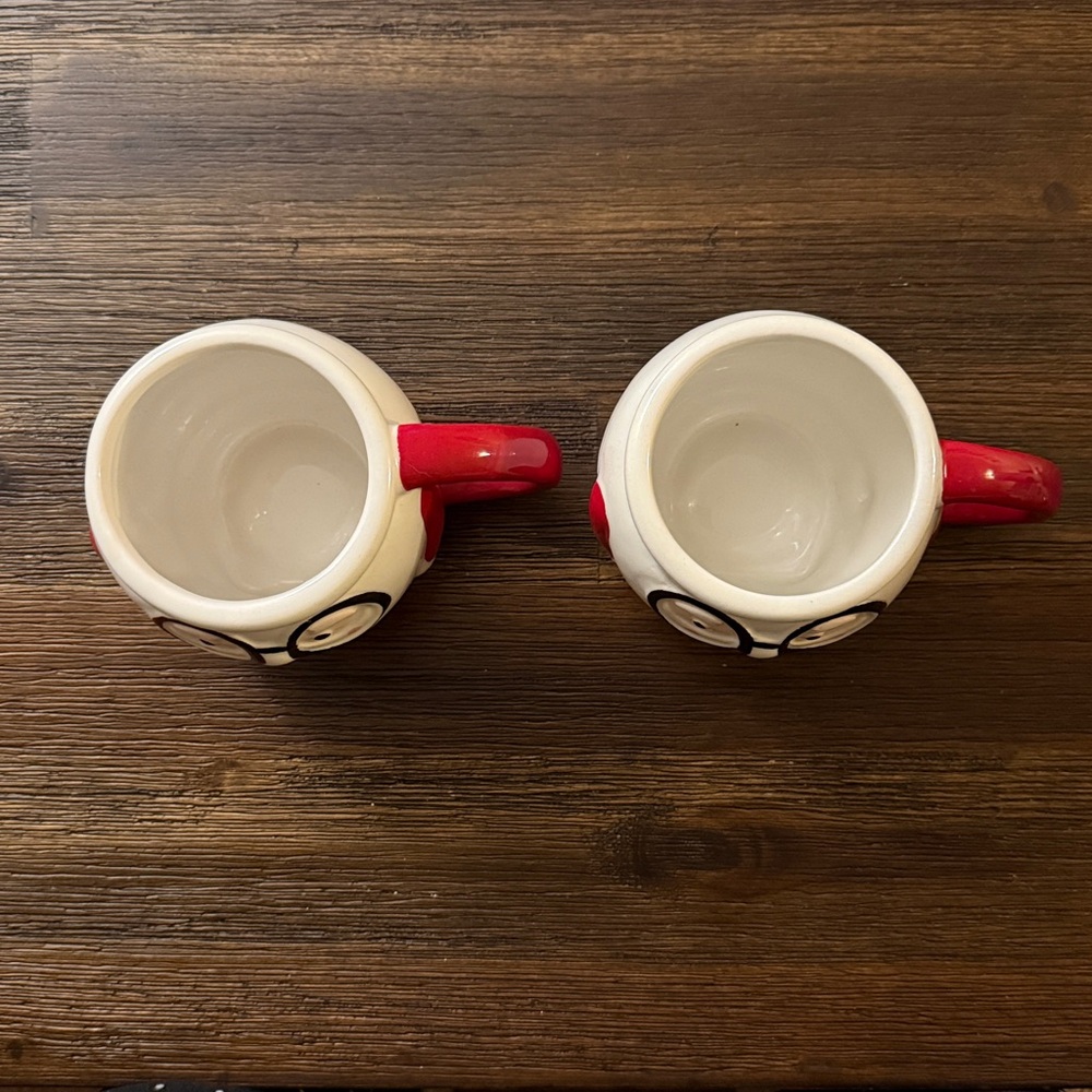 Christmas Santa Claus Holiday Mugs Set of 2 NWOT - Picture 4 of 12